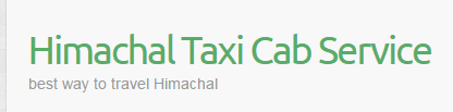 Himachal Taxi Cab Service – best way to travel Himachal